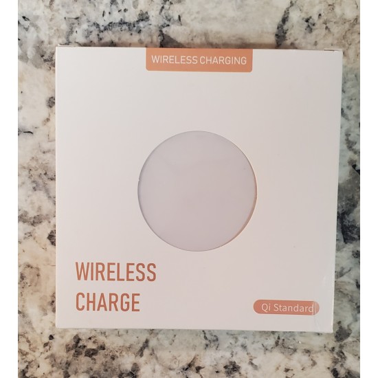 SUBLIMATION SILVER LIGHT UP WIRELESS CHARGER PAD Compatible with iPhone, Samsung  E-1