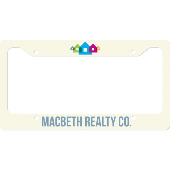 LICENSE PLATE FRAME - STANDARD 2 NOTCH 6.46 in by 12.21 in A-2