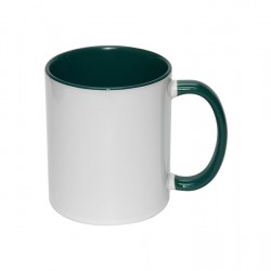 11oz Inner Rim Color Mug Green (36pcs/case)   (MUG-IR11G ) FL-2