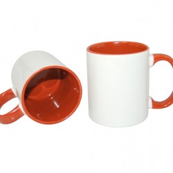 11oz Inner Rim Color Mug Orange (36pcs/case)  (MUG-IR11O) FL-3