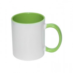 15oz Inner Rim Color Mug Light green  (MUG-IR15LG)  FL-6