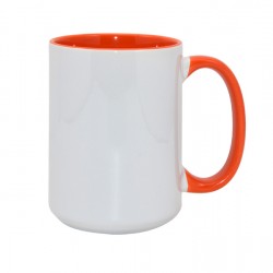 15oz Inner Rim Color Mug Orange (36pcs/case) (MUG-IR15O) FL-5