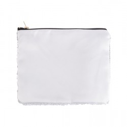 Sequin Makeup Bag White/Silver J-4