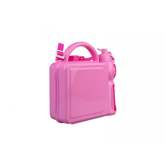 Disposable Lunch Box with Handle with Button Snap Closure
