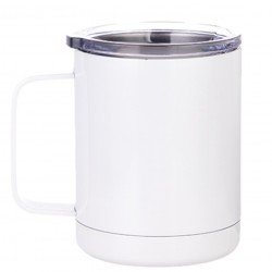 12oz Stainless Steel Tumbler Cup White (BYEH300W )  FL-9