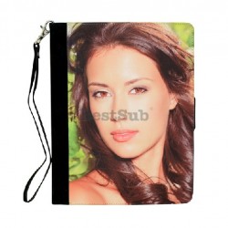 Rotatable iPad Case with Strap Black