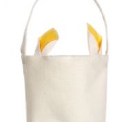 Yellow Easter Basket with Bunny Ears (M-9)