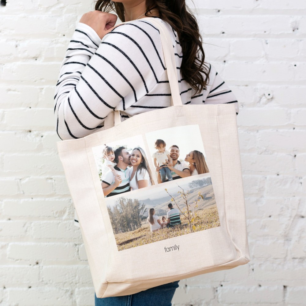 Sublimation gusset totebag shopping bags grocery bags