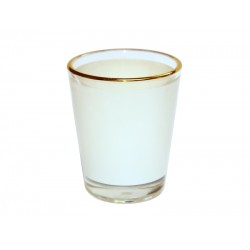 1.5oz Shot Glass Mug with Gold Rim 12/pc  (BN15)  E-8