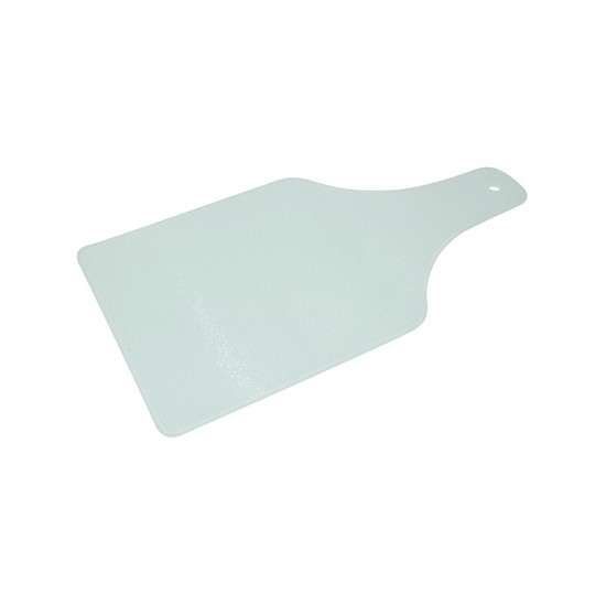 Wine Bottle shaped Glass Cutting Board 7.5" x 14.25"  D-6