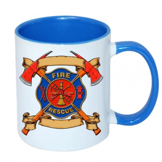 11oz. Dye Sublimation Inner Colored Coated Mugs - Case of 36 - Red, Black  or Blue Inner Colors