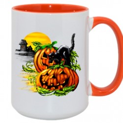 15oz Inner Rim Color Mug Orange (36pcs/case) (MUG-IR15O) FL-5
