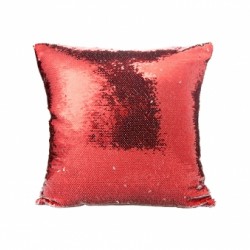 Flip Sequin Double-Sided Pillow Cover (Red/Silver) (BZLP4040R) J-9