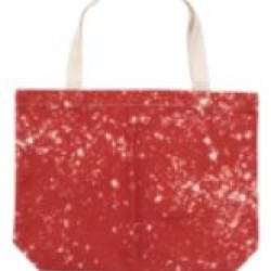TD-HBD3548RD Sublimation101 Blank Faux Bleach Poly-Linen Totebag Red