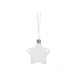 Hanging Plastic Star Ornament 3.75" B-8 