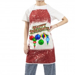 Sublimation101 Blank Faux Bleach Poly-Linen Apron ( Red ) TD-WQAD7072RD