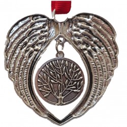 Angel Wing Silver Sublimation Ornament (WingS)