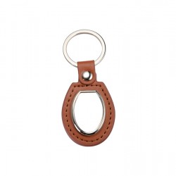 PU Oval Key Chain (Brown) (YA108-BR)  