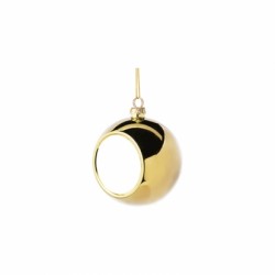 Plastic Christmas Ball Ornament (Gold  B-9