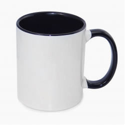 11oz Inner Rim Color Mug Black (36pcs/case)  (MUG-IR11K) FL-3