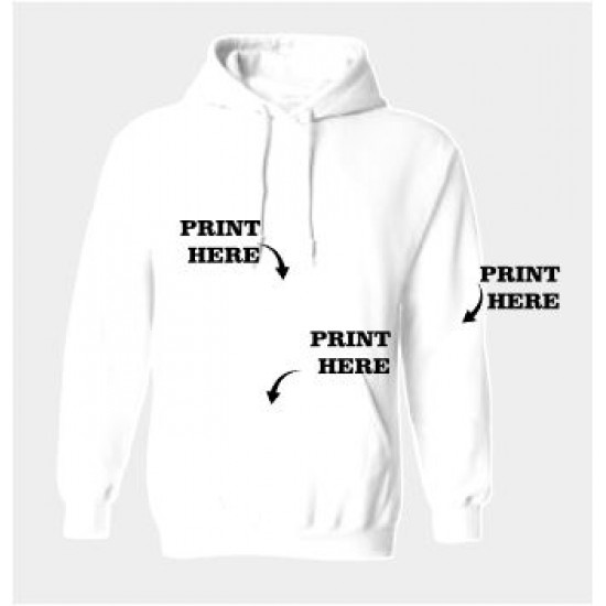 SUBLIMATION101 PERFORMANCE PULLOVER HOODIE WHITE 2XL ( PWY01-2X )