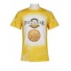  Yellow ey S Faux Bleach Sublimation Shirt